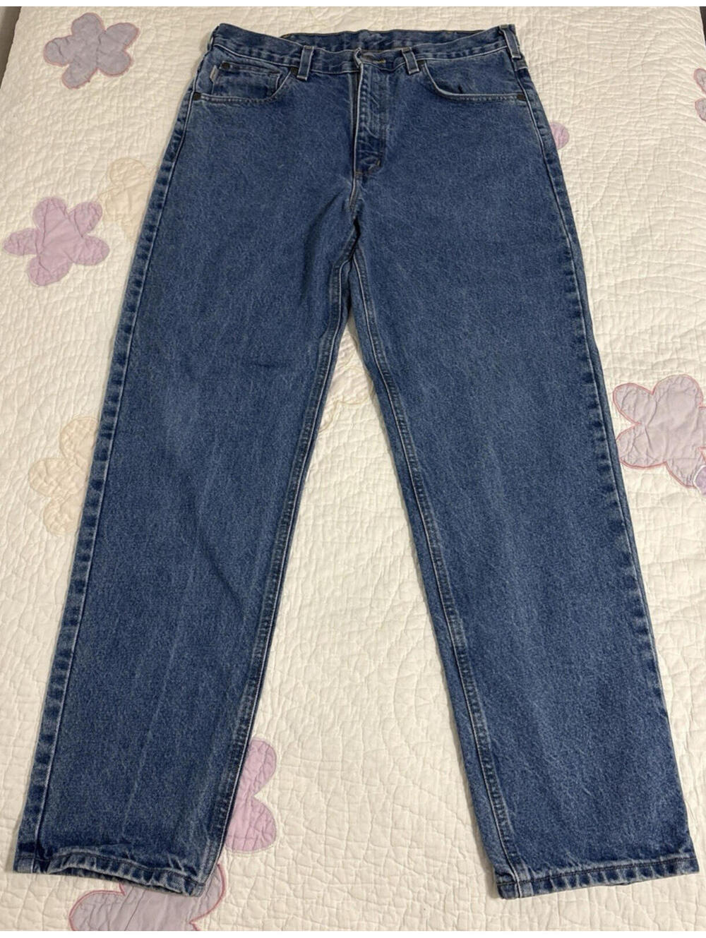 Vintage Carhartt B17-DST Relaxed Fit Jeans Men’s 34x32 Workwear Denim EUC